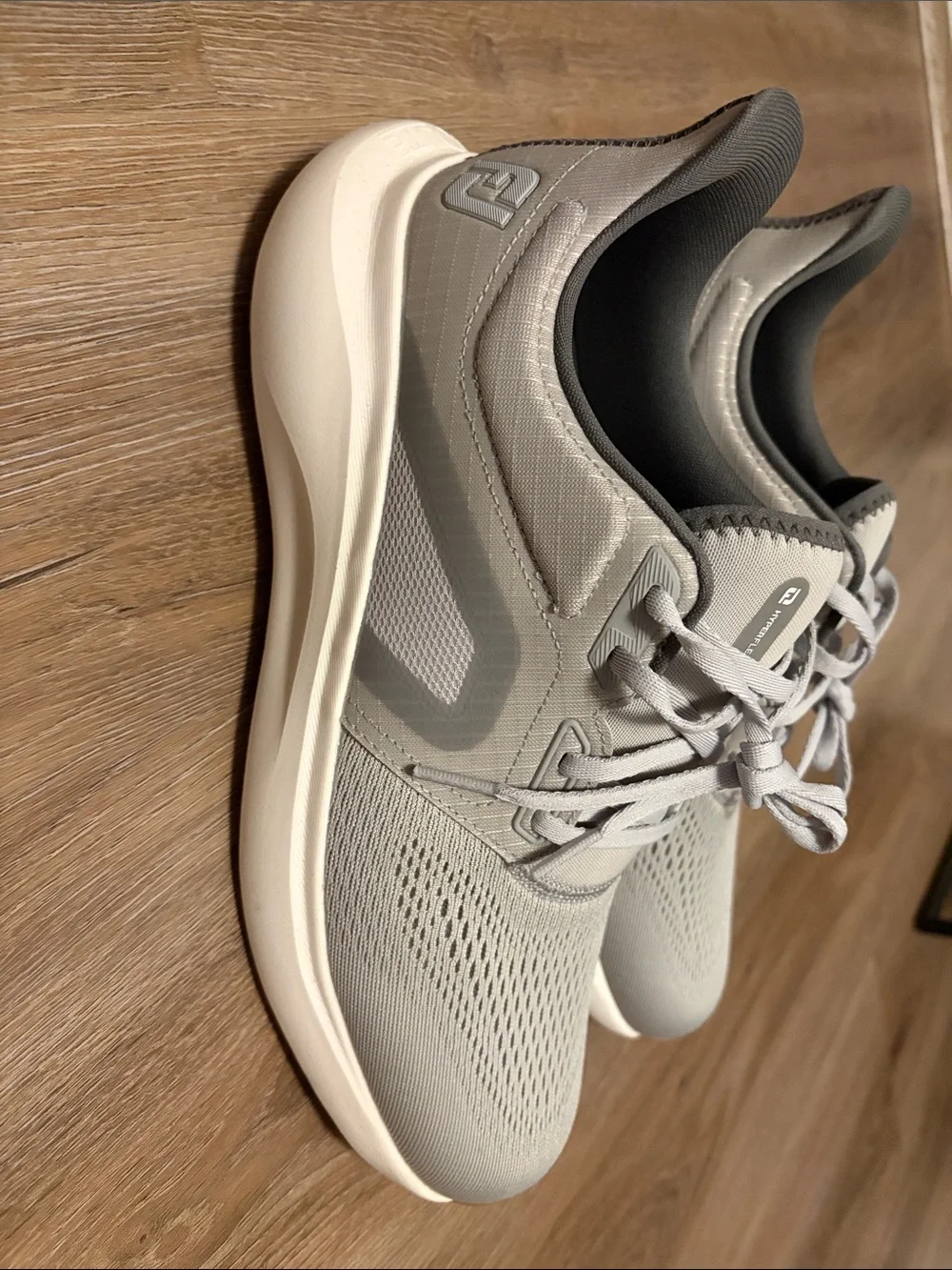 FootJoy Men's Light Gray Knit Athletic Sneakers